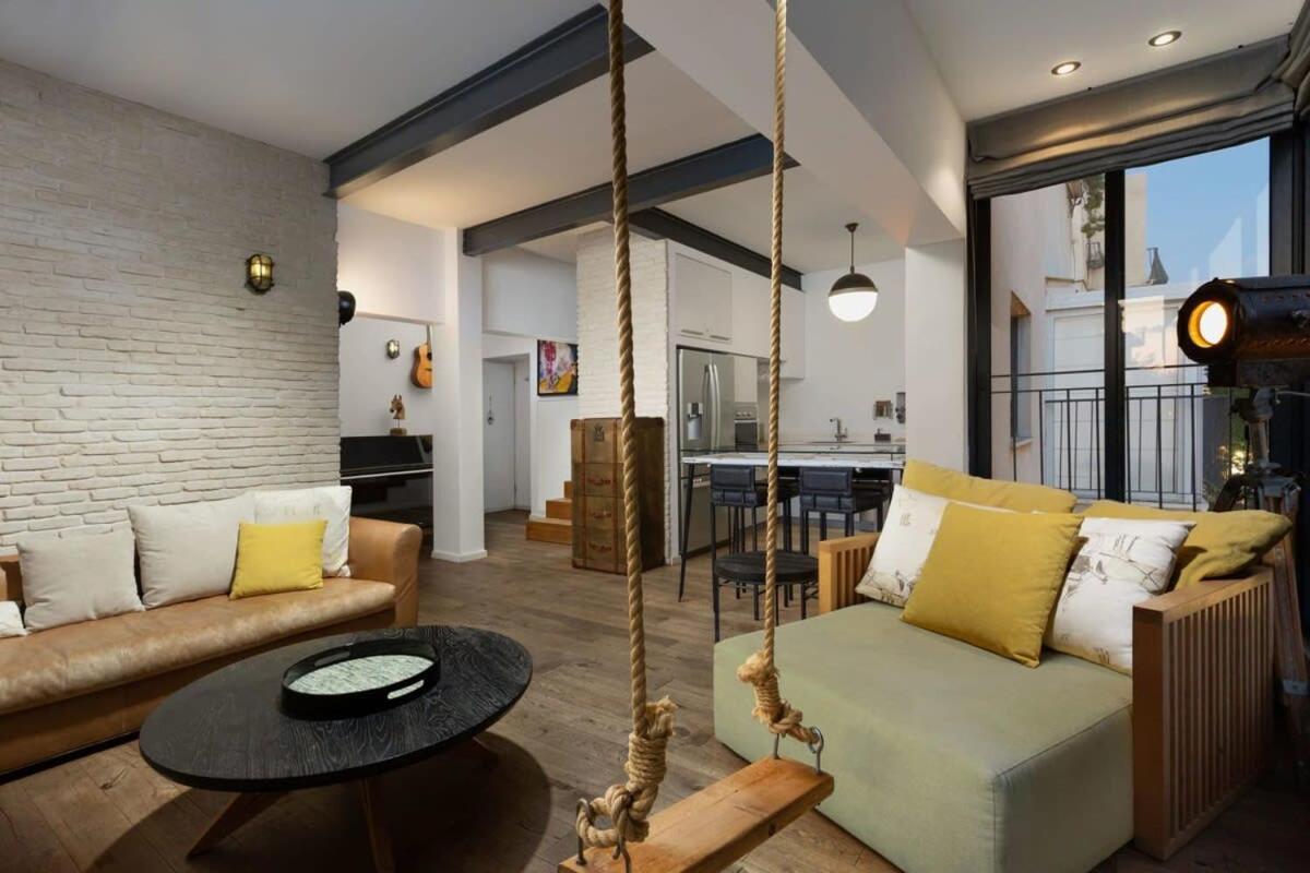 Апартаменты Loft Penthouse On Basel By Holyguest Тель-Авив Экстерьер фото